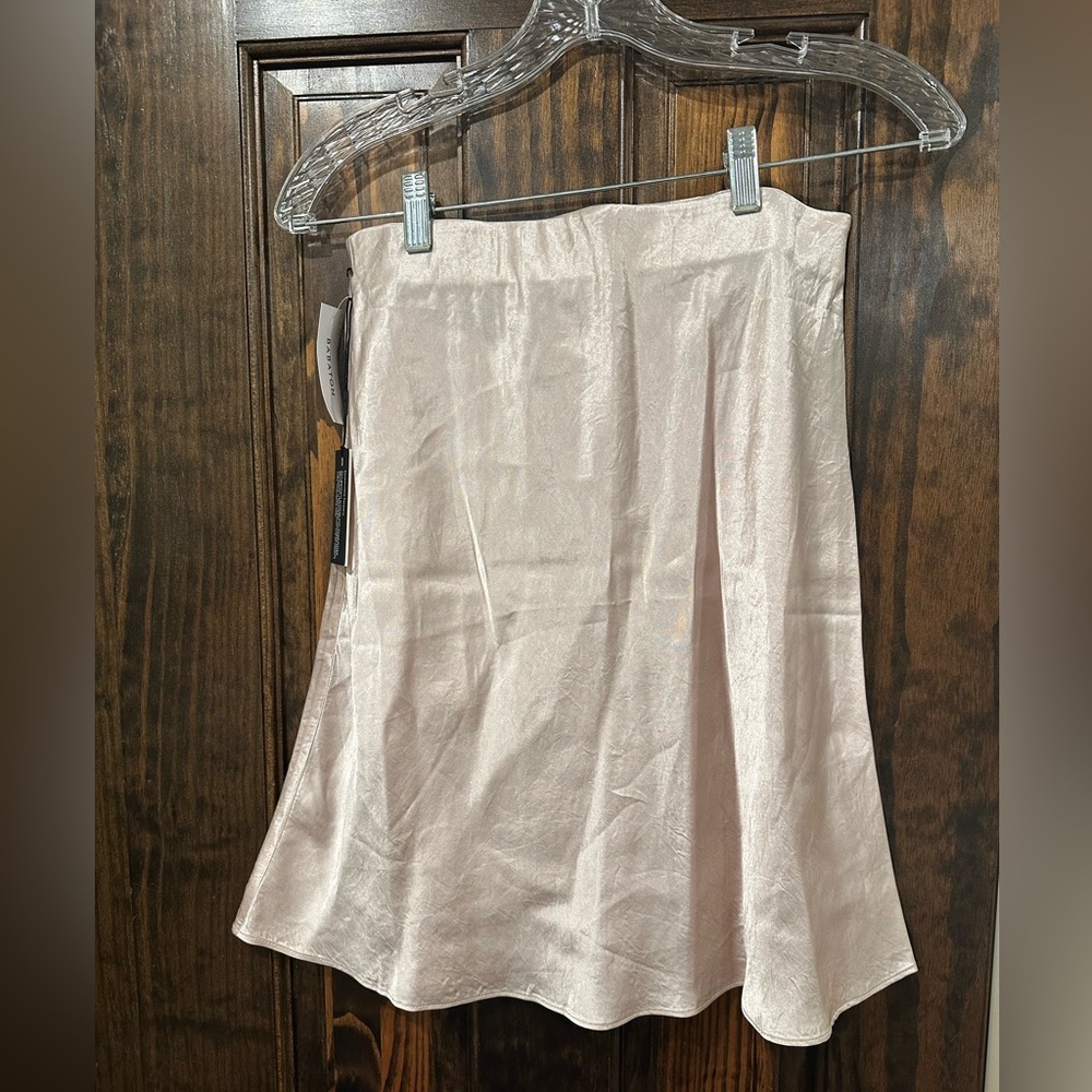 Aritzia satin mini skirt